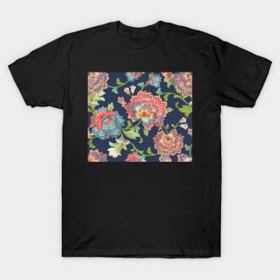 Chintz navy T-Shirt